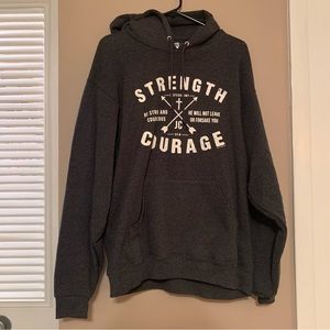 Gray Graphic Hoodie